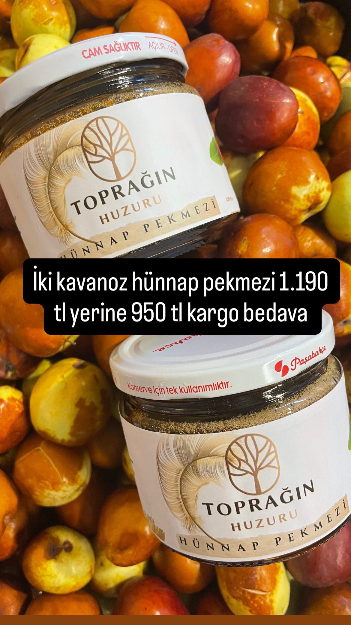 2 adet hünnap pekmezi